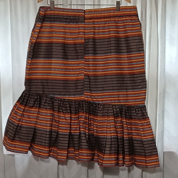 OFFURE Striped Assymetrical Skirt - Picture 5 of 7